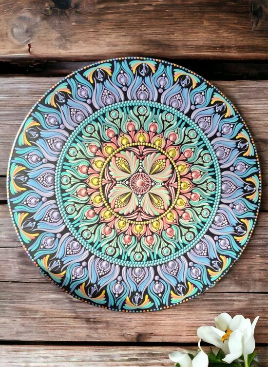 50 cm Holz Wandmandalas