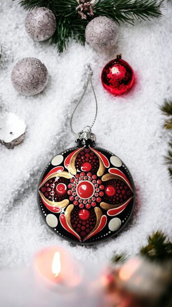 Mandala Christmas Tree Ornament