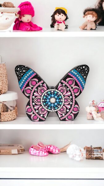  Wooden butterfly table decoration