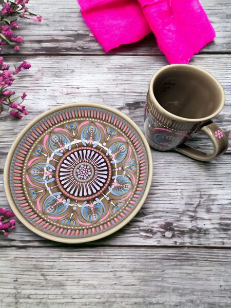 Dinnerware Set Pink-Purple